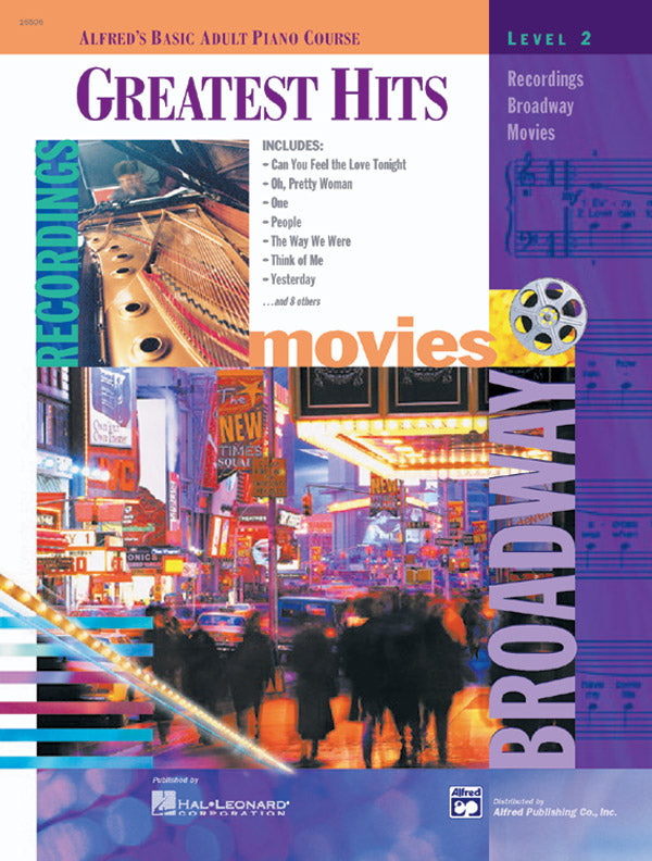 Cover of Alfred's Basic Adult Piano Course: Greatest Hits Book 2